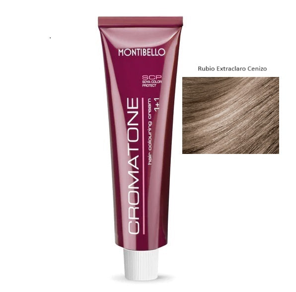 Tinte Cromatone Tono 9.1 - Rubio Extraclaro Ceniza 60ml
