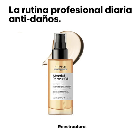 Aceite Loreal Absolut Repair 10 en 1 90ml