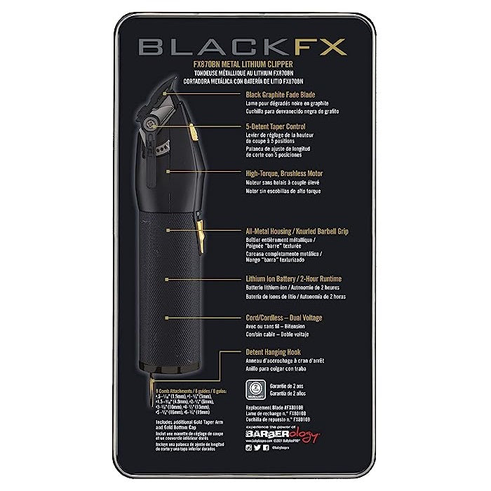 Máquina BabylissPro Clipper B870BNUZ Black