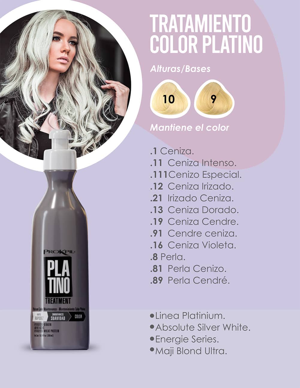 Tratamiento Prokpil Color Platino Matizador 300ml