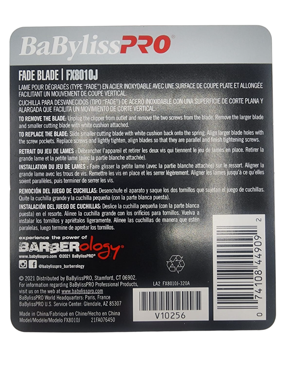 Repuesto BabylissPro Cuchilla Fx8010J