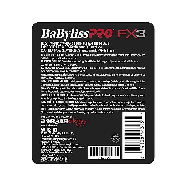 Repuesto BabylissPro Cuchilla Fx703G