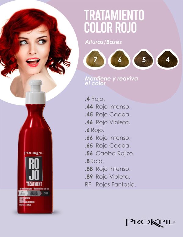Tratamiento Prokpil Color Rojo Matizador 300ml
