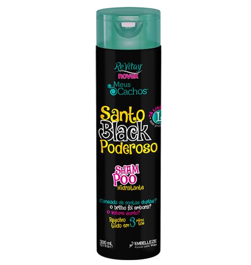 Shampoo Meus Cachos Santo Black 300ml
