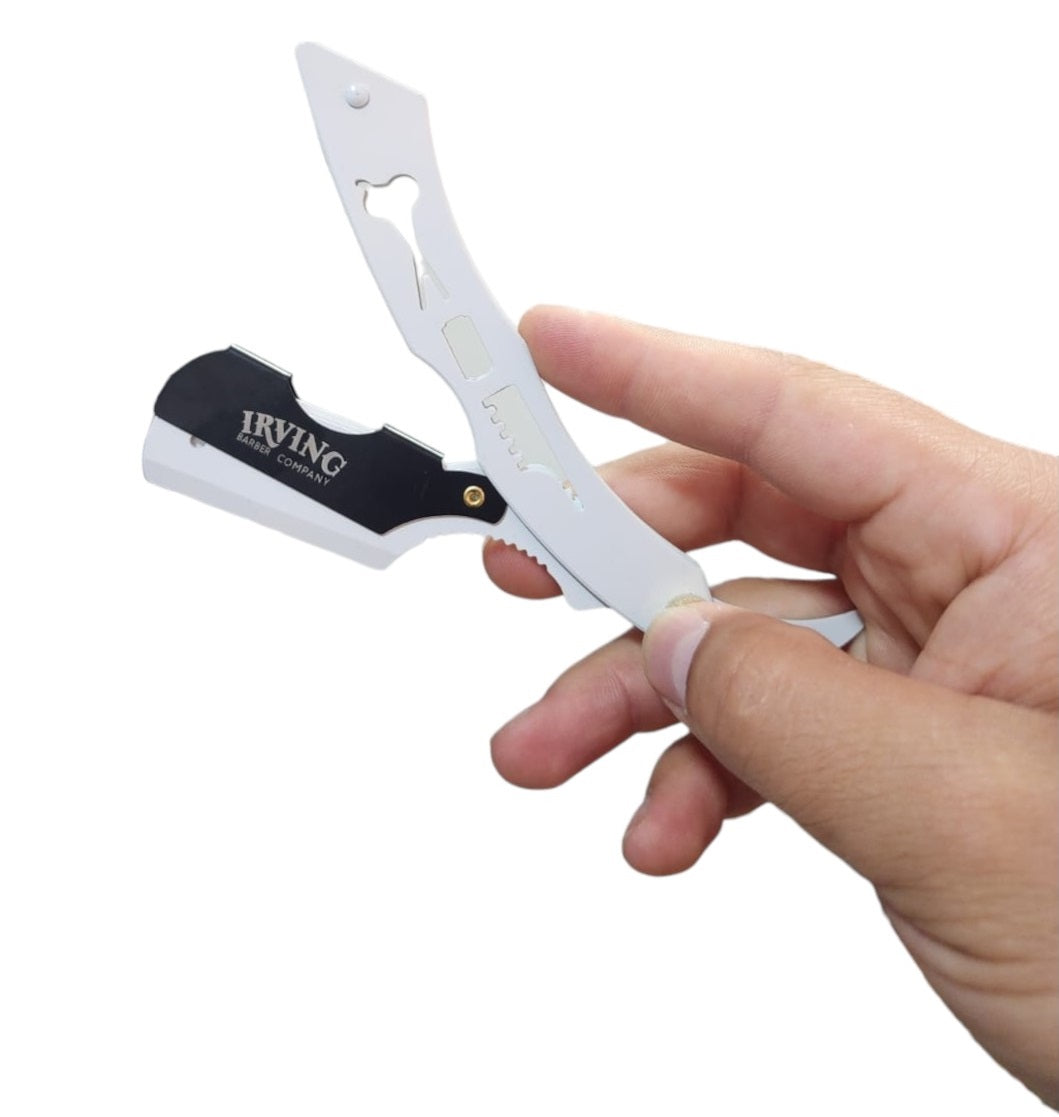 Navaja De Acero Para Afeitar Blanca