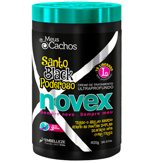 Tratamiento Novex Meus Cachos Santo Black 400gr