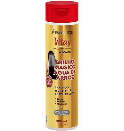 Shampoo Novex Brillo Magico Agua De Arroz 300ml