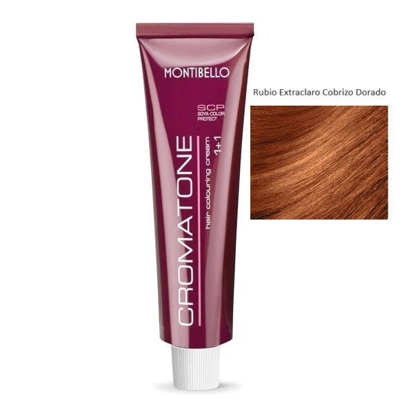 Tinte Cromatone Tono 9.43 - Rubio Extraclaro Cobrizo Dorado 60ml