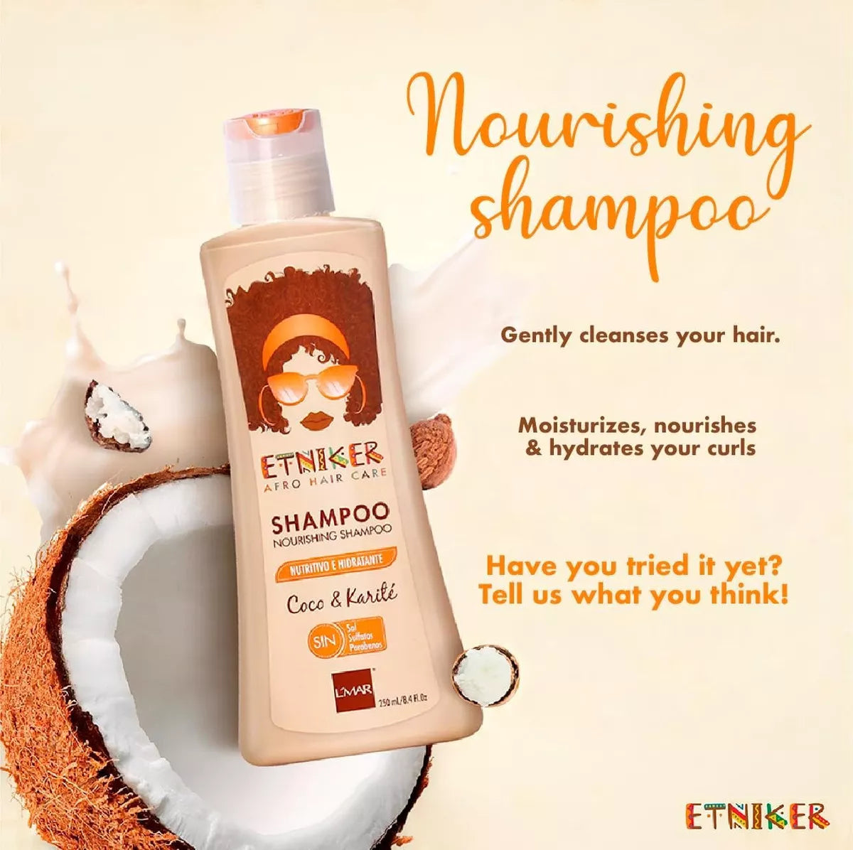 Shampoo Etniker Nutrición Profunda 250ml