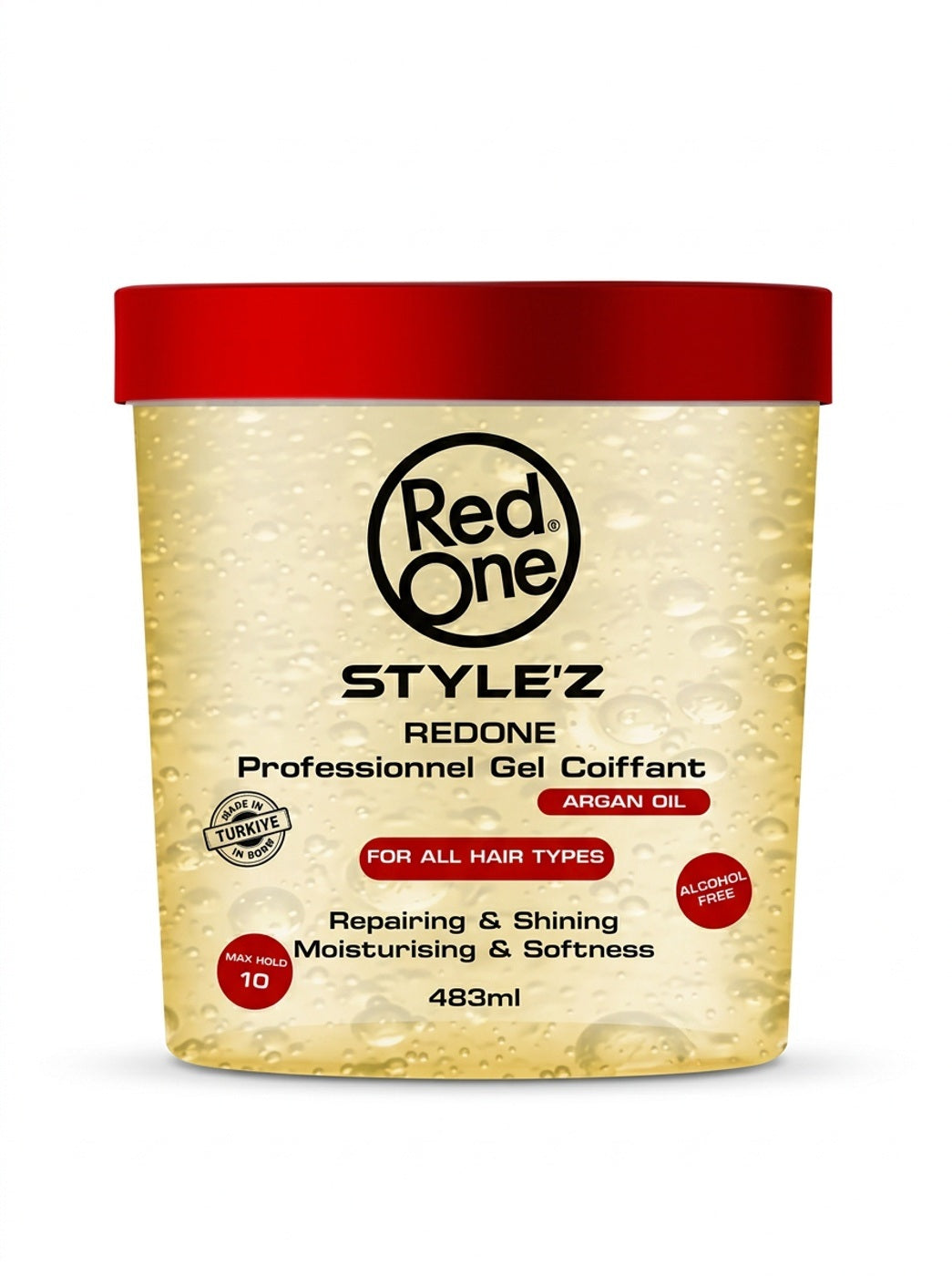 Gel Red One Para Rizos Y Ondulado Argan 236ml