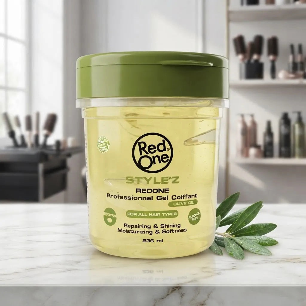 Gel Red One Para Rizos Y Ondulado Olive 236ml