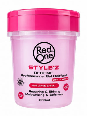 Gel Red One Para Rizos Y Ondulado Pink 236ml