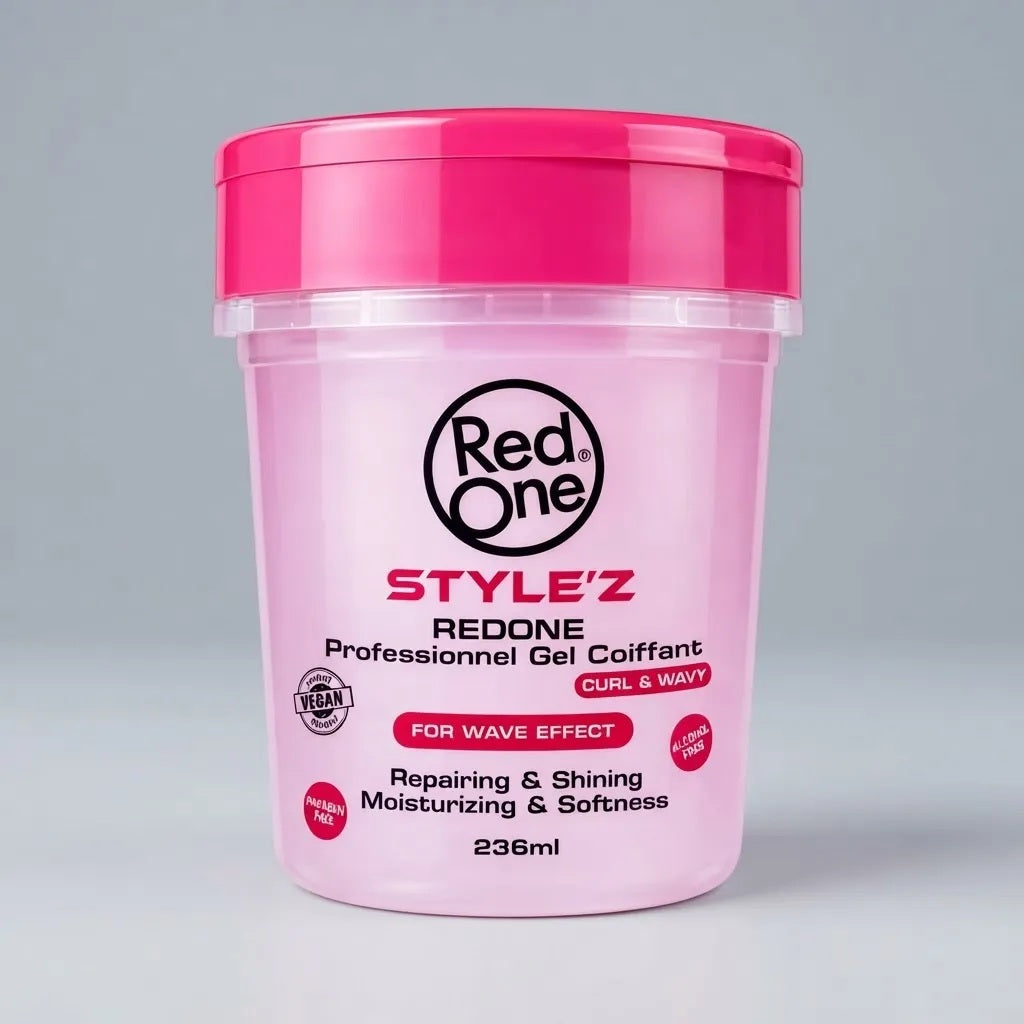 Gel Red One Para Rizos Y Ondulado Pink 236ml
