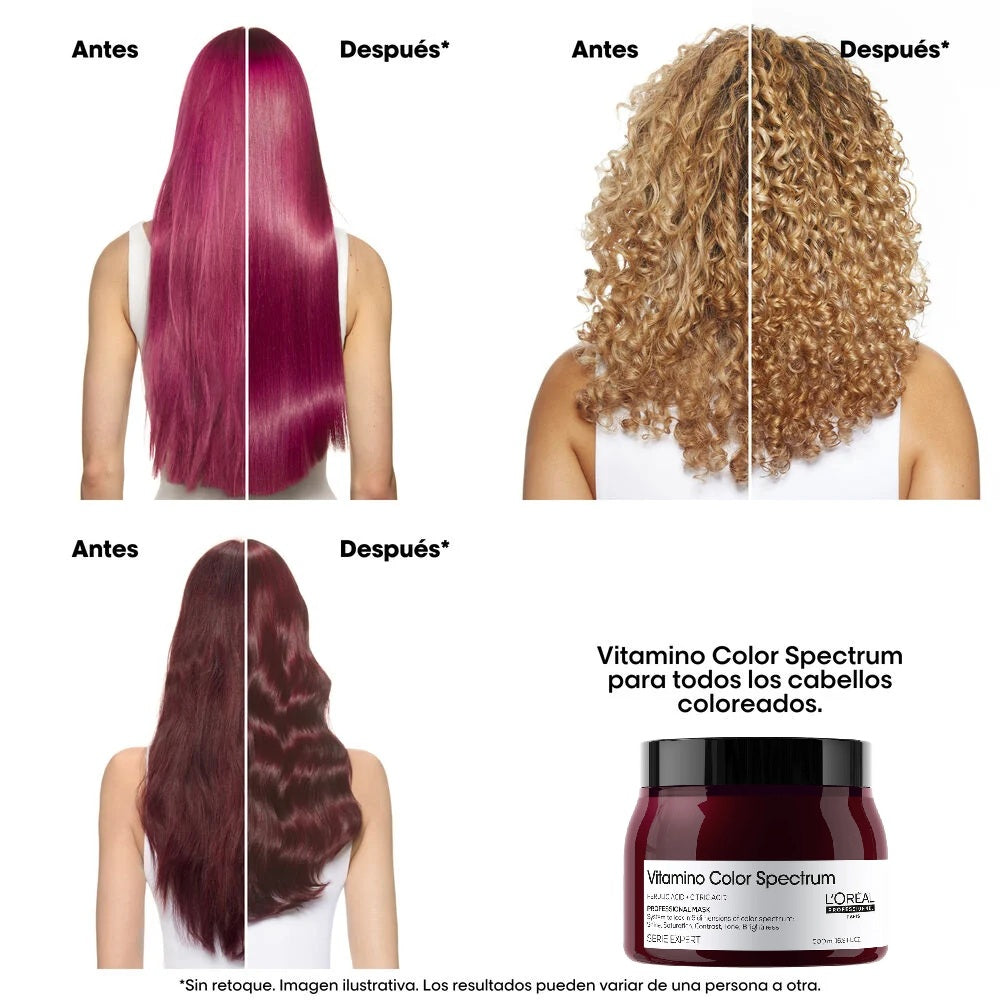 Máscara Loreal Vitamino Color Spectrum 500ml