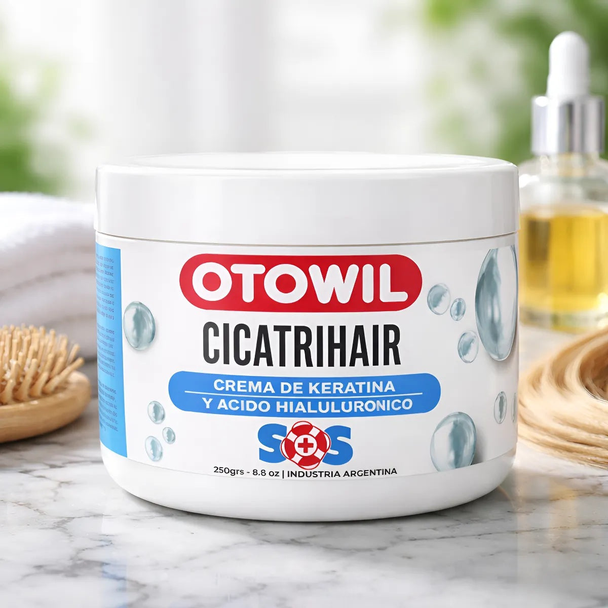 Máscara Otowil Cicatrihair SOS Keratina y Ácido Hialuronico 250gr