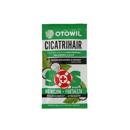 Máscara Otowil Cicatrihair SOS Keratina y Macadamia Sobre 25gr