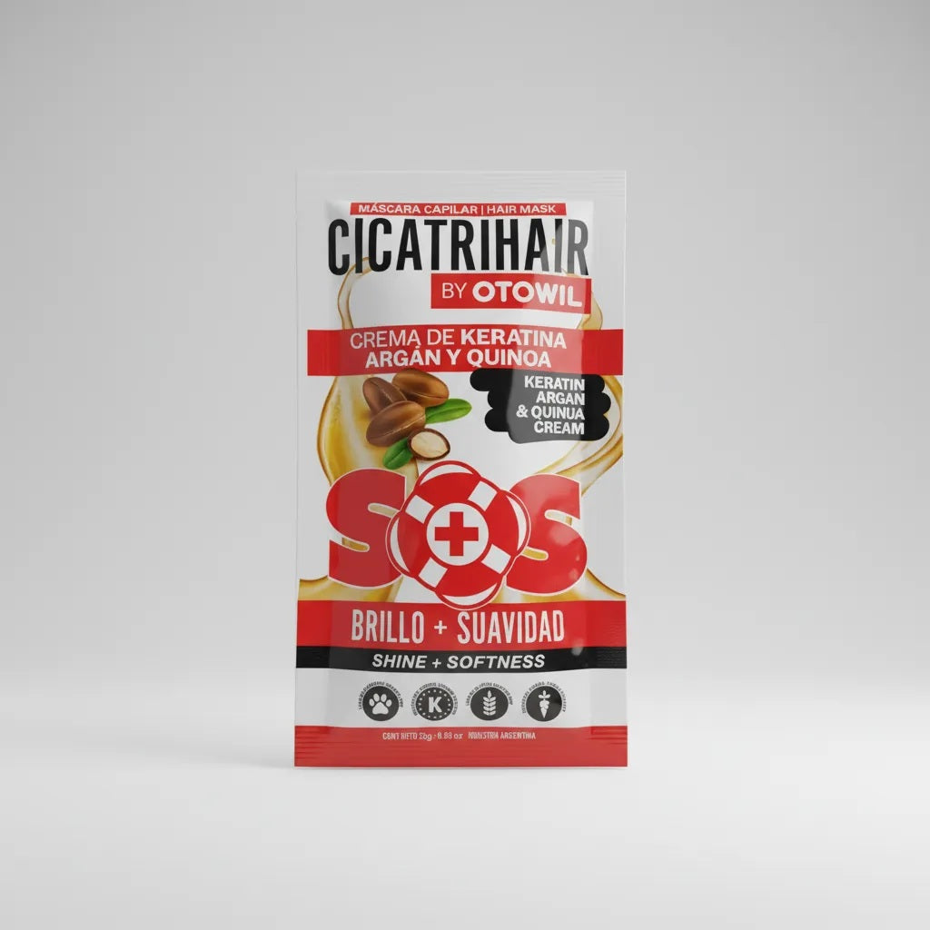 Máscara Otowil Cicatrihair SOS Keratina y Argan Sobre 25gr
