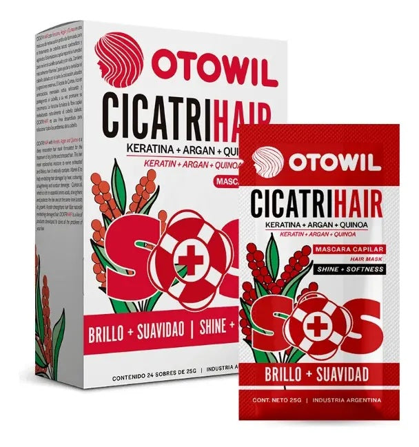 Máscara Otowil Cicatrihair SOS Keratina y Argan Sobre 25gr