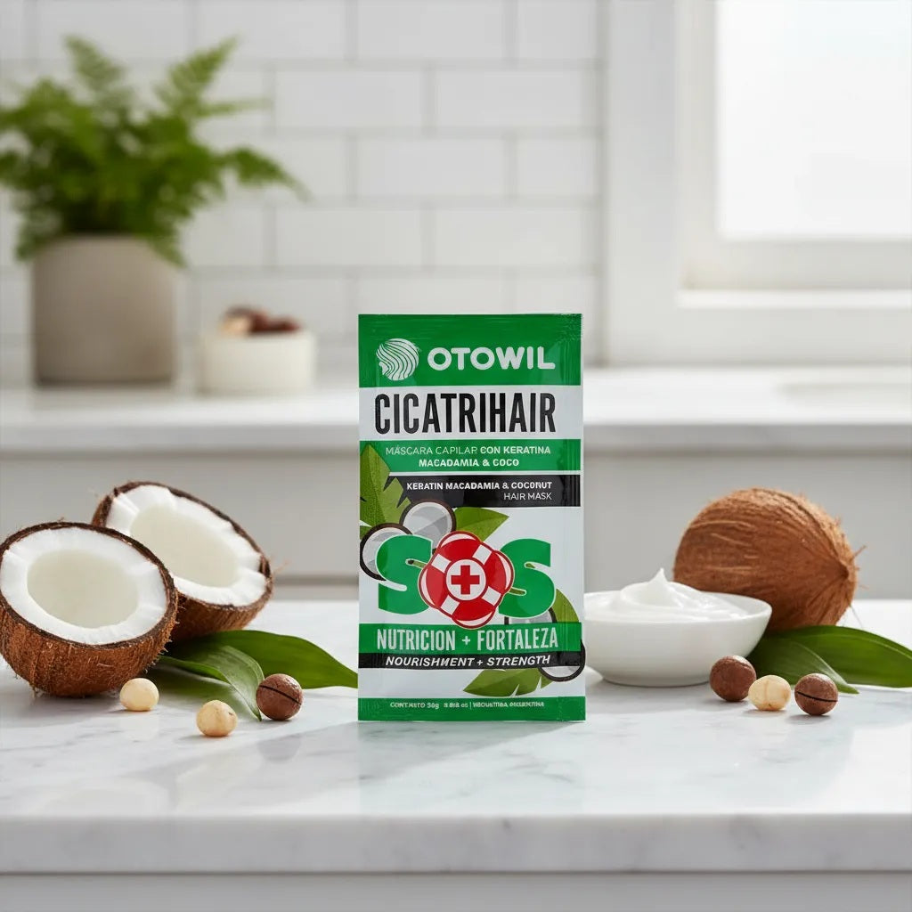 Máscara Otowil Cicatrihair SOS Keratina y Macadamia Sobre 25gr
