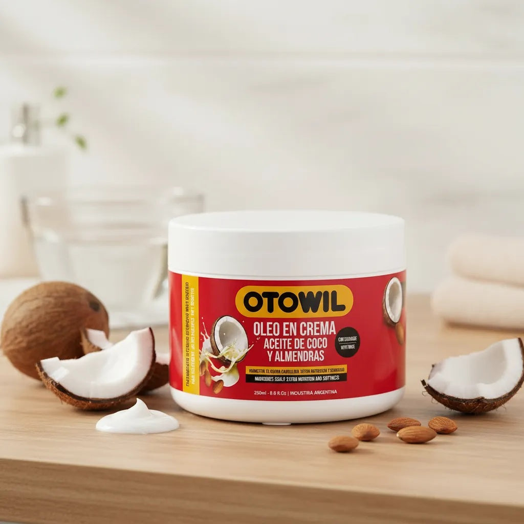 Oleo Crema Otowil Aceite de Coco y Almendras 250gr