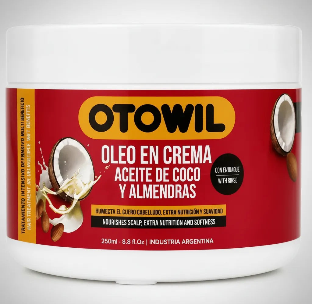 Oleo Crema Otowil Aceite de Coco y Almendras 250gr