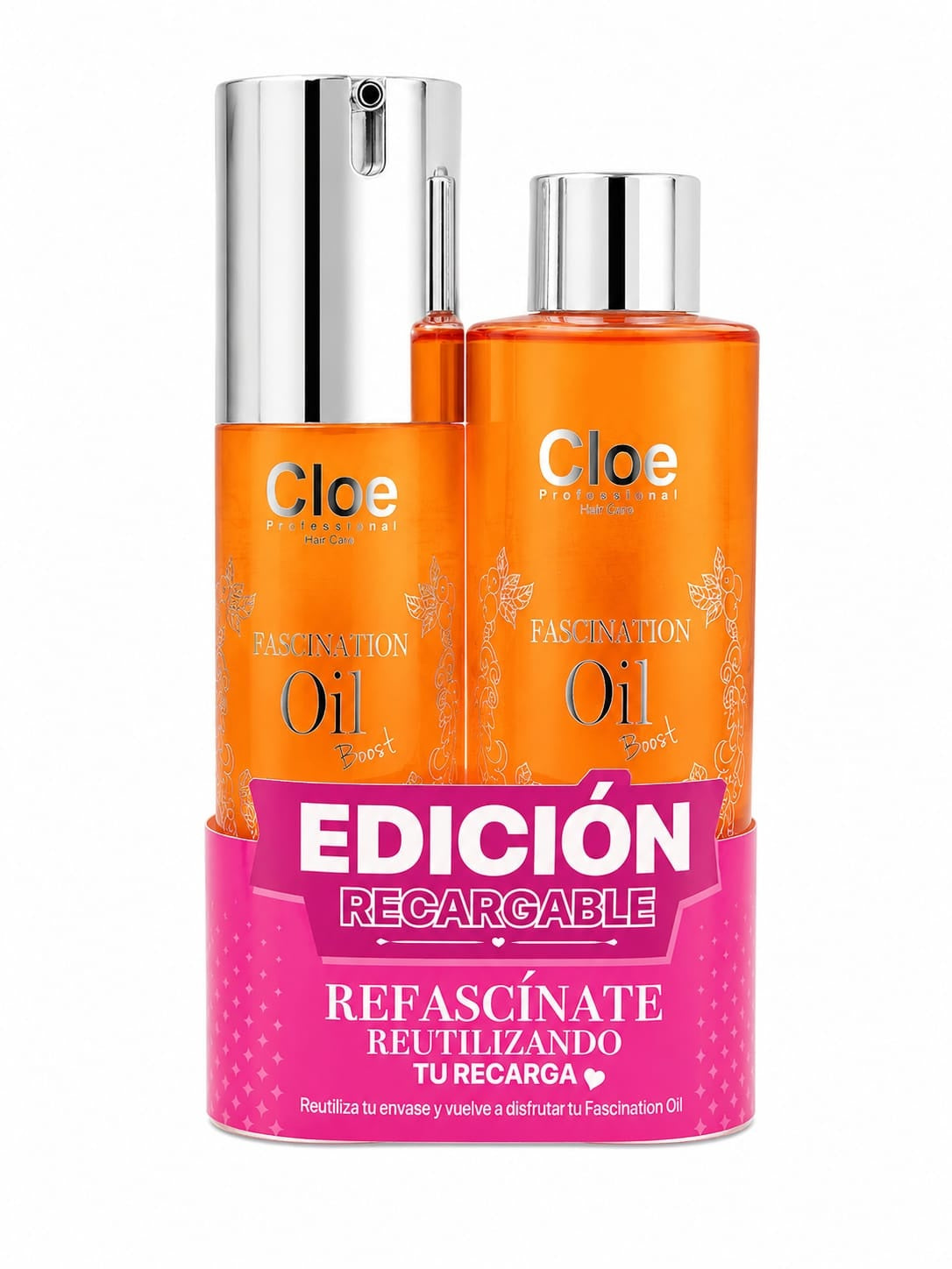 Pack Aceites Cloe Fascination Pearl 50ml y Recharge 100ml