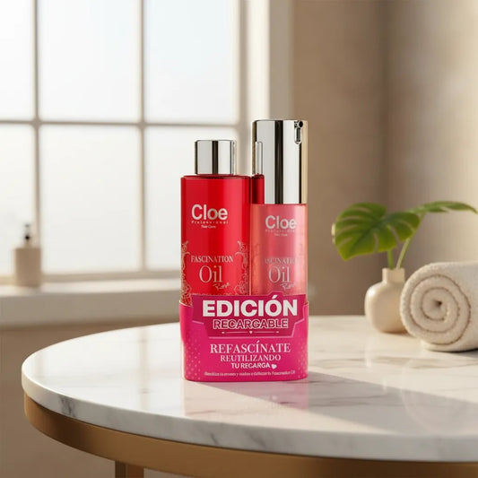 Pack Aceites Cloe Fascination Rose 50ml y Recharge 100ml