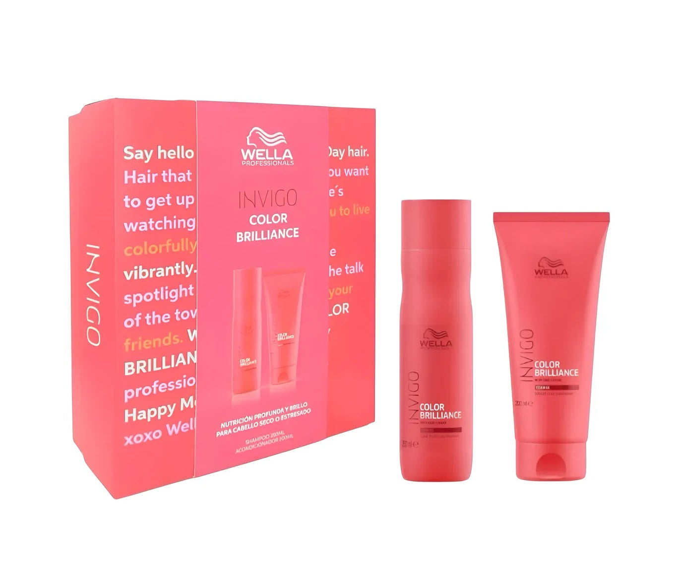 Pack Wella Shampoo 250ml + Acondicionador 200ml Brilliance