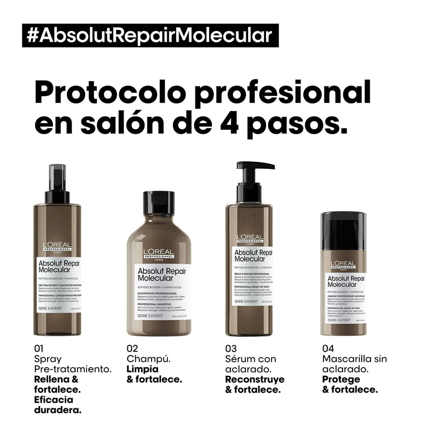 Pre Tratamiento Loreal Absolut Repair Molecular 190ml