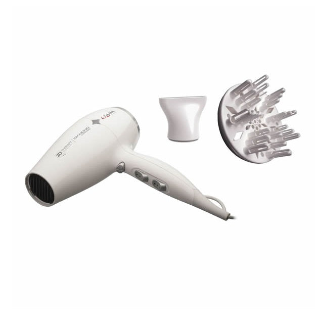 Secador Gama Diamond Ceramic STD Blanco 3D