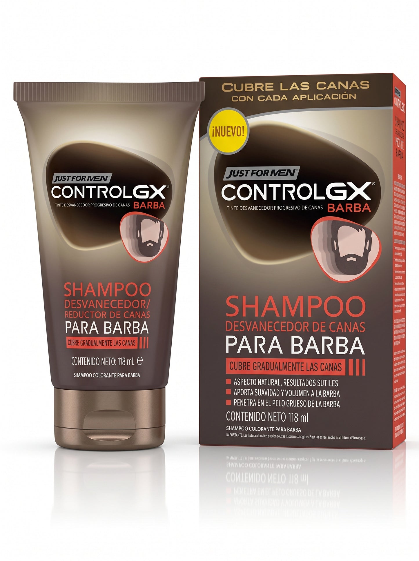 Shampoo JFM Control De Canas Gx Para Barba