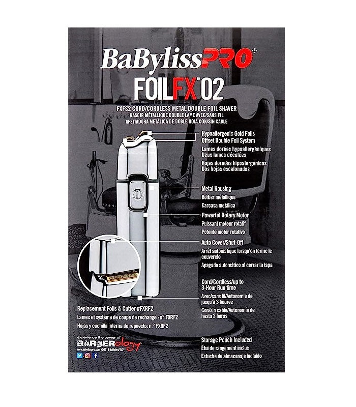 Máquina BabylissPro Shaver BFS2UZ Fx2 Plata
