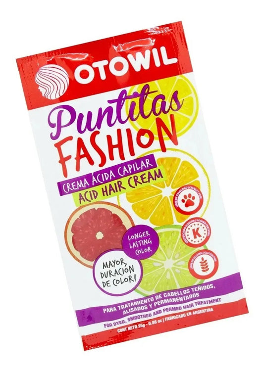 Tratamiento Otowil Puntitas Fashion Crema Ácida Sobre 25gr