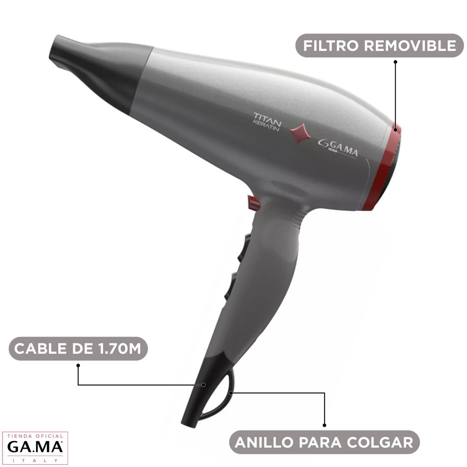 Titan Keratin Secador Diamond Gama Secador Gama Diamond Titan