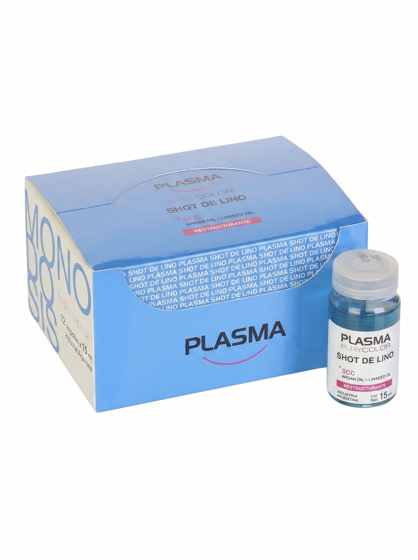 Ampolla Plasma Shot Lino 12 x 15ml