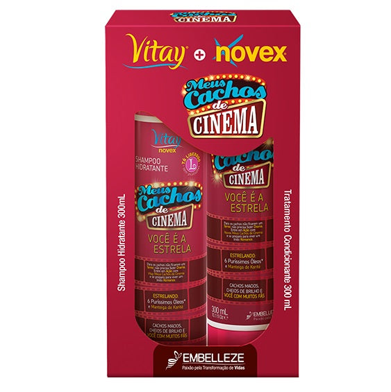 Kit Shampoo + Acondicionador Meus Cachos Cinema 2x300ml