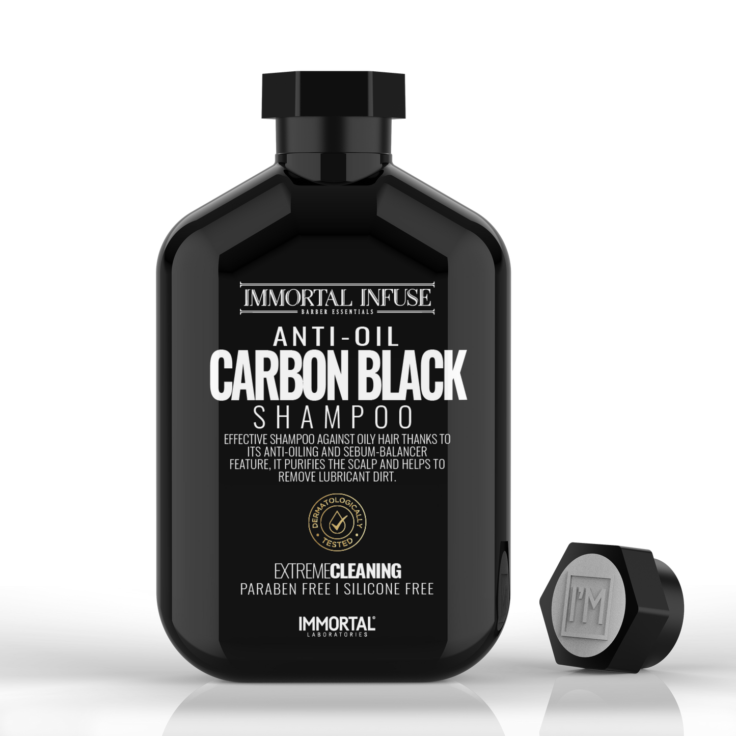 Shampoo De Cabello y Barba Carbon Black 500ml